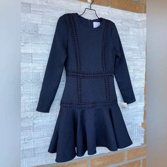 PROSE & POETRY "Billy" Flounce Fit and Flare Mini Ruffle tiered dress XS - Picture 5 of 13